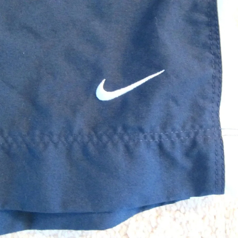 Men's XXL‎ Vintage Nike Drawstring Navy Blue Lined Swimsuit / Board Shorts